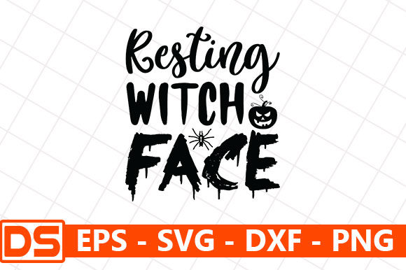 Resting Witch Face Graphics and Crafts